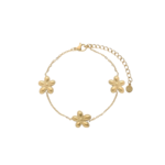 THREE FLOWERS BRACELET - GOLD My Jewellery THREE FLOWERS BRACELET - GOLD
