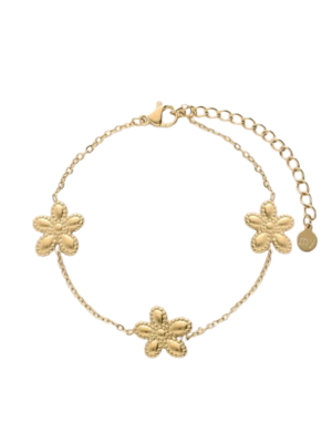 My Jewellery THREE FLOWERS BRACELET - GOLD