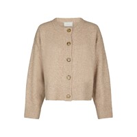 MUKI KNIT CARDIGAN - SAND MELANGE