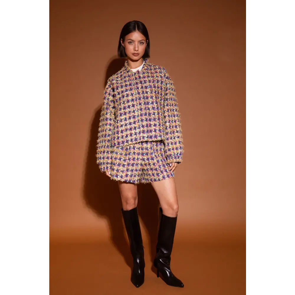 FLEUR BOMBER JACKET - MULTI PRINT Studio Amaya FLEUR BOMBER JACKET - MULTI PRINT