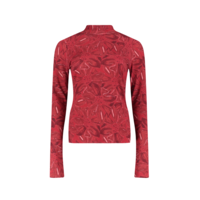 JANE TOP - RUBY RED FLOWER