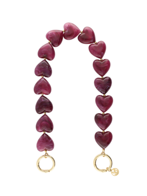 My Jewellery HEARTS PHONE CORD - PURPLE