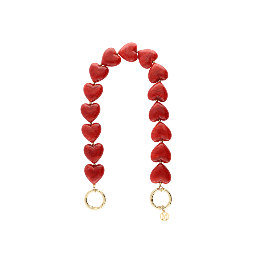 HEARTS PHONE CORD - RED My Jewellery HEARTS PHONE CORD - RED