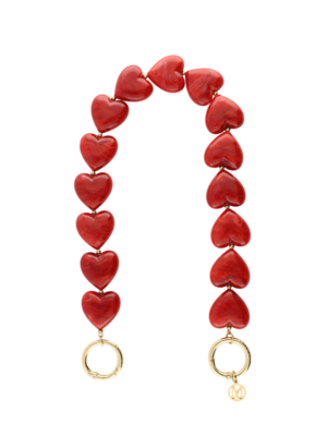 My Jewellery HEARTS PHONE CORD - RED