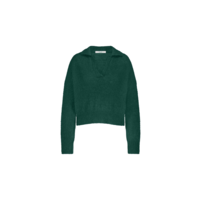 POLO PULLOVER - DARK GREEN