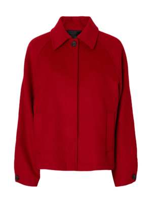 Selected Femme LIVA WOOL JACKET - RED