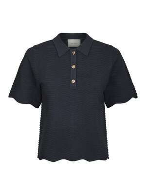 Neo Noir SOKO WAVE KNIT TEE - MIDNIGHT BLUE