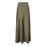 VICKY HEAVY SATEEN SKIRT - ARMY Neo Noir VICKY HEAVY SATEEN SKIRT - ARMY