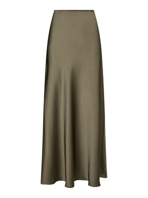 Neo Noir VICKY HEAVY SATEEN SKIRT - ARMY