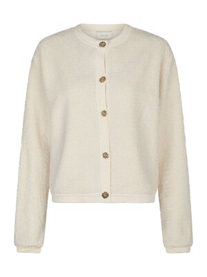 Neo Noir LIMO FLUFFY CARDIGAN - CREME
