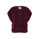 Selected Femme SMILLA TEDDY GILET - BORDEAUX