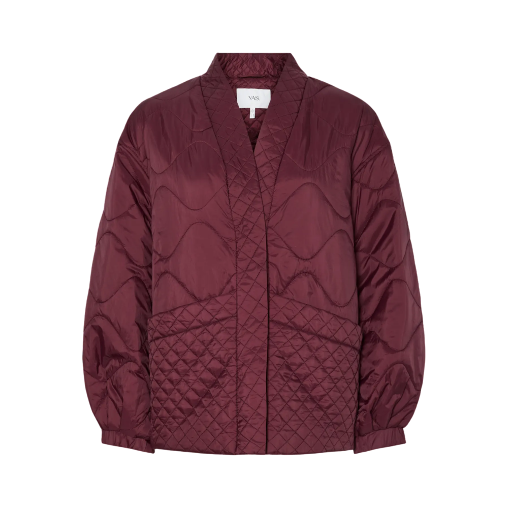 YAS TUCCO JACKET - BORDEAUX