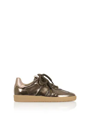 DWRS label POONA METALLIC SNEAKERS - TAUPE/CIPRA