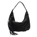 NUNOO DAGMAR RIVET BAG - WASHED BLACK/ANTIQUE SILVER