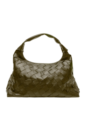 NUNOO BIG DANDY BRAIDED BAG - DARK OLIVE