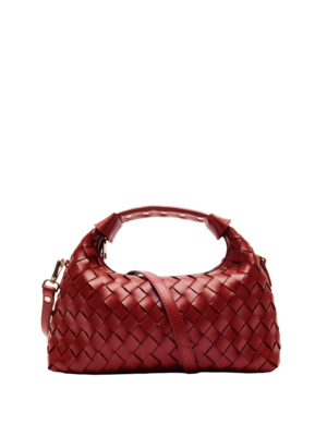 NUNOO DANDY BRAIDED FLORENCE BAG - MAROON