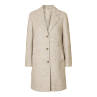 SASJA WOOL COAT - SANDSHELL MELANGE