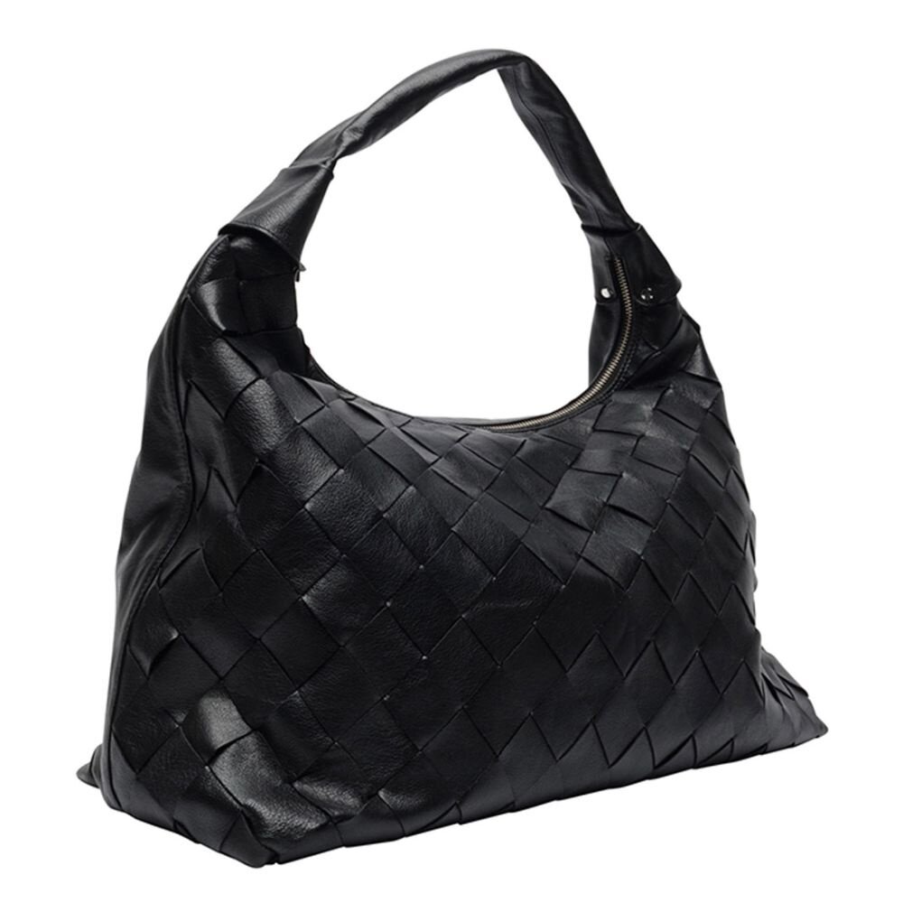 NUNOO MAXI DANDY BRAIDED BAG - BLACK