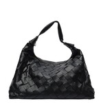 NUNOO MAXI DANDY BRAIDED BAG - BLACK