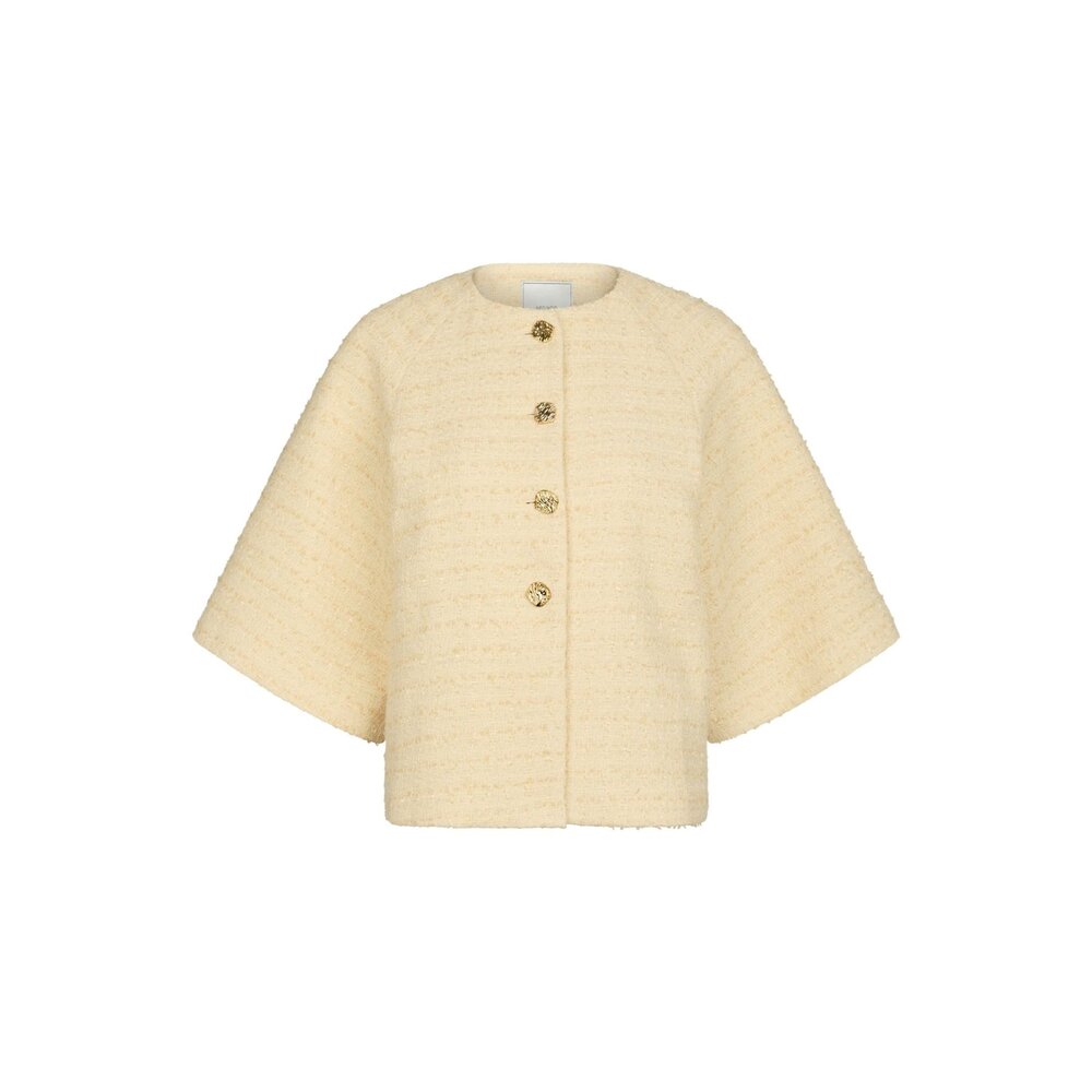 Neo Noir ROSELLA BOUCLE MINI JACKET - LIGHT YELLOW