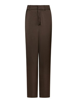 Neo Noir EMMETT HEAVY SATEEN PANTS - DARK BROWN