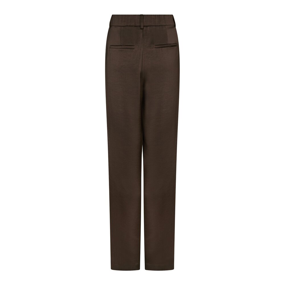 Neo Noir EMMETT HEAVY SATEEN PANTS - DARK BROWN