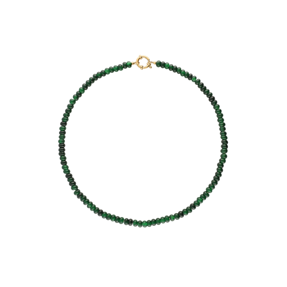 My Jewellery BEAD NECKLACE - DARK GREEN