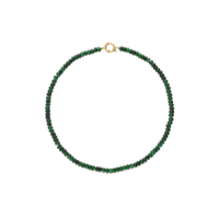 BEAD NECKLACE - DARK GREEN
