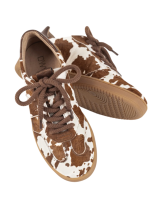DWRS label POONA COW SNEAKERS - WHITE/COGNAC