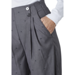 co'couture SAGA PLEAT PANTS - MID GREY