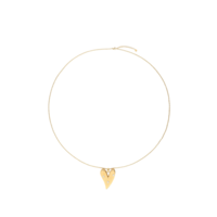 HEART CHARM LONG NECKLACE - GOLD