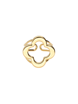 My Jewellery BOLD STATEMENT CLOVER RING - GOLD