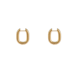 Day & Eve OVAL HOOP EARRINGS - GOLD
