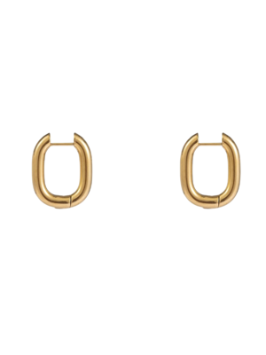 Day & Eve OVAL HOOP EARRINGS - GOLD