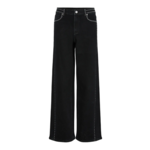 YAS NOELLE STUDDED JEANS - DARK GREY
