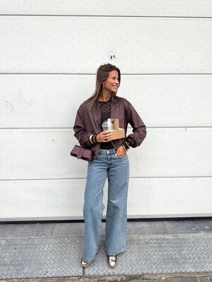 DRDENIM RHUE SLOUCHY FLARE JEANS - CANYON SKY RETRO
