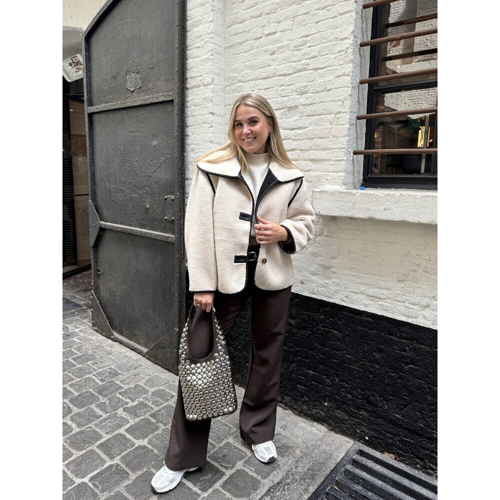 Neo Noir EDMUND TEDDY JACKET - IVORY