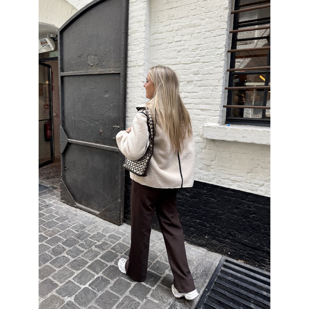 Neo Noir EDMUND TEDDY JACKET - IVORY