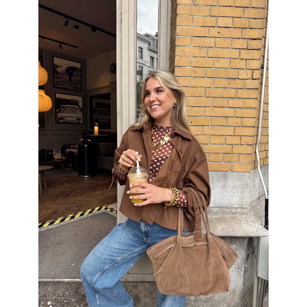 LOTZ & LOT LARO TOP - BROWN