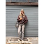 LOTZ & LOT ROXY WIDE LEG JEANS - GREY/BROWN