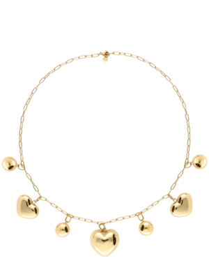 My Jewellery BOLD HEARTS LINK NECKLACE - GOLD