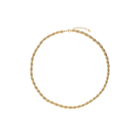 BOLD BIG TWISTED NECKLACE - GOLD