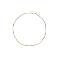 BOLD SMALL TWISTED NECKLACE - GOLD