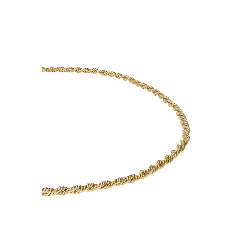 My Jewellery BOLD SMALL TWISTED NECKLACE - GOLD