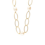 My Jewellery BOLD PEARLS LINK NECKLACE - GOLD