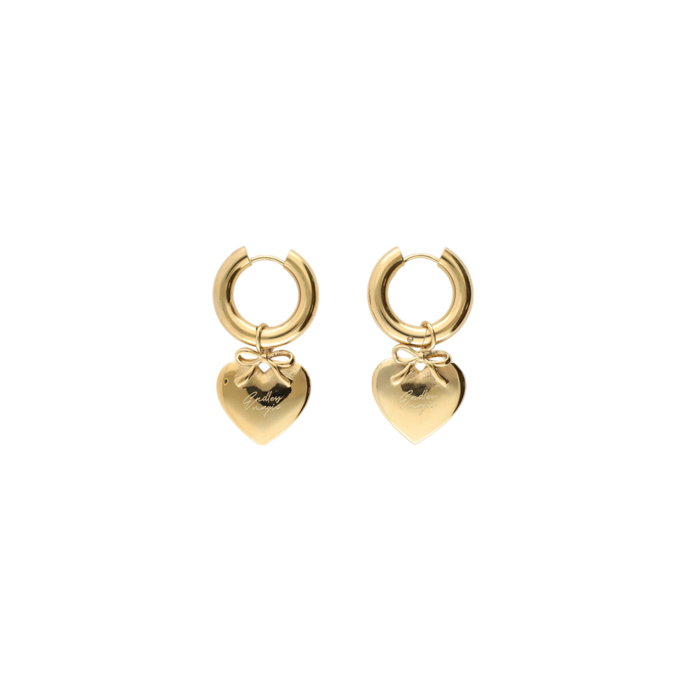 My Jewellery BOLD HEART EARRINGS - GOLD