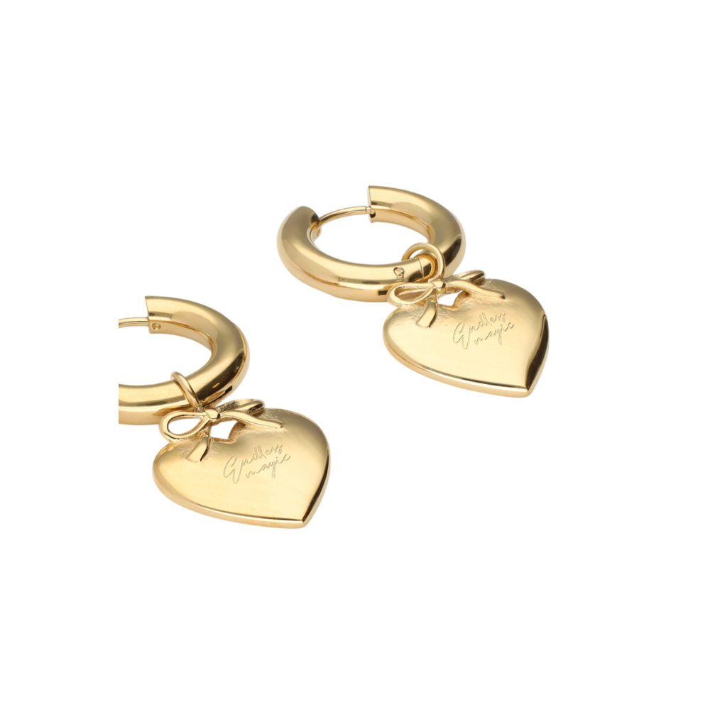My Jewellery BOLD HEART EARRINGS - GOLD
