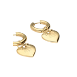 My Jewellery BOLD HEART EARRINGS - GOLD