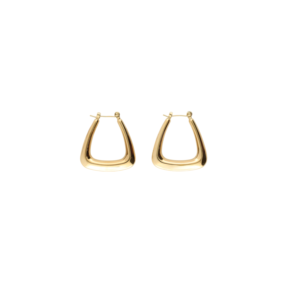My Jewellery BOLD SMALL TRIANGLE EARRINGS - GOLD