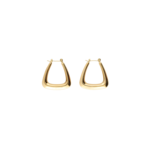 My Jewellery BOLD SMALL TRIANGLE EARRINGS - GOLD